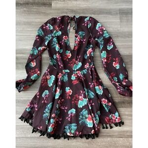 Lovers + Friends Island Hopper Mini Dress Size S REVOLVE Eggplant Purple